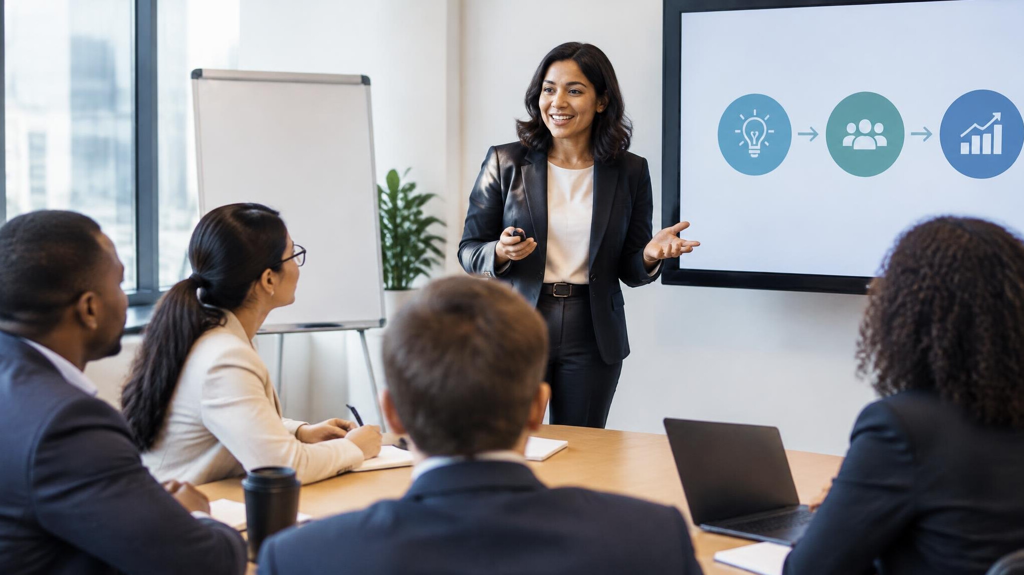 business professionals in meeting