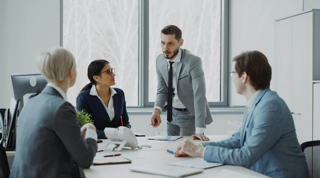 business professional in meeting